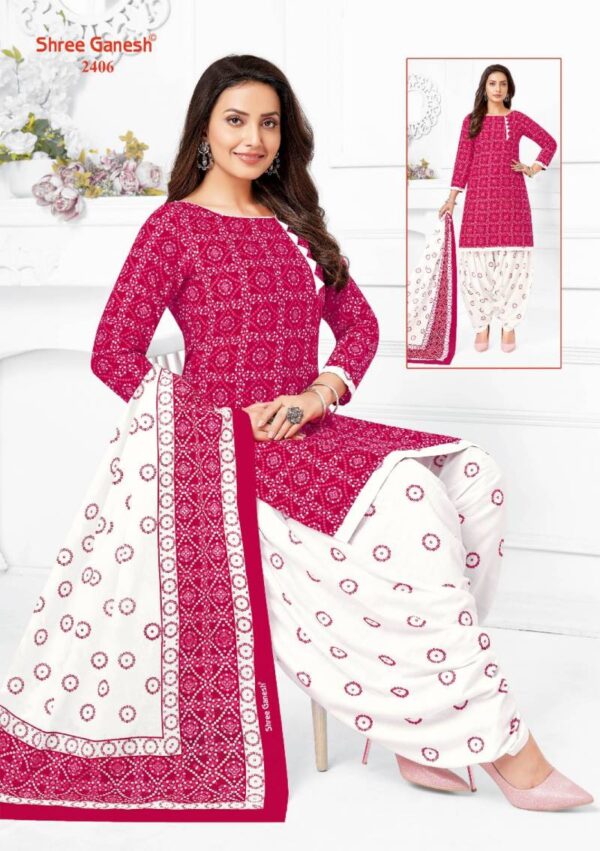 Shree Ganesh Bandhani Patiyala Vol 04 Cotton Dress Material Wholesale Catalog Collection Exporter - Image 15