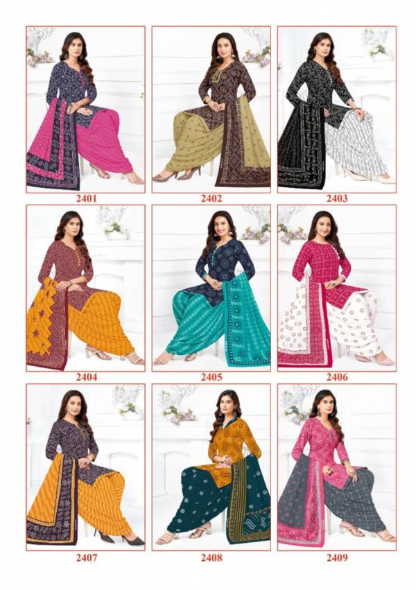 Shree Ganesh Bandhani Patiyala Vol 04 Cotton Dress Material Wholesale Catalog Collection Exporter - Image 16