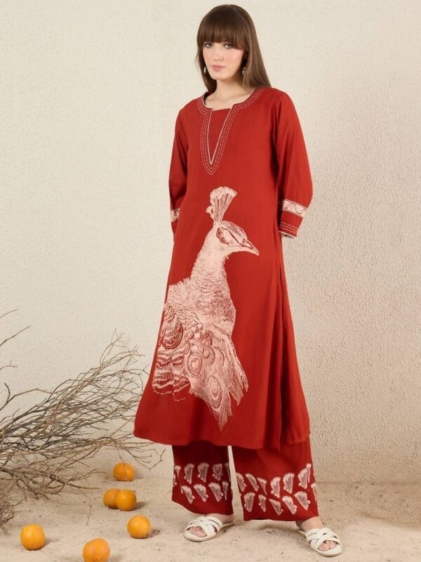 Indo Era 2581 Printed Viscose Fancy kurti With Bottom Wholesale Catalog Collection Exporter - Image 6
