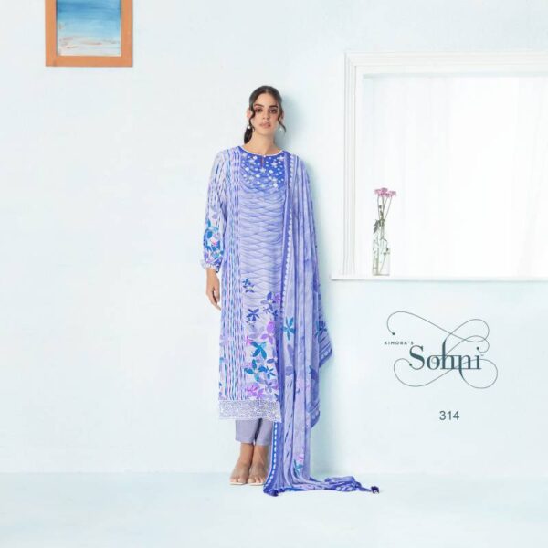 Kimora Heer Sohni Oceane Muslin Digital Printed Salwar Suits Wholesale Catalog Collection Supplier - Image 11