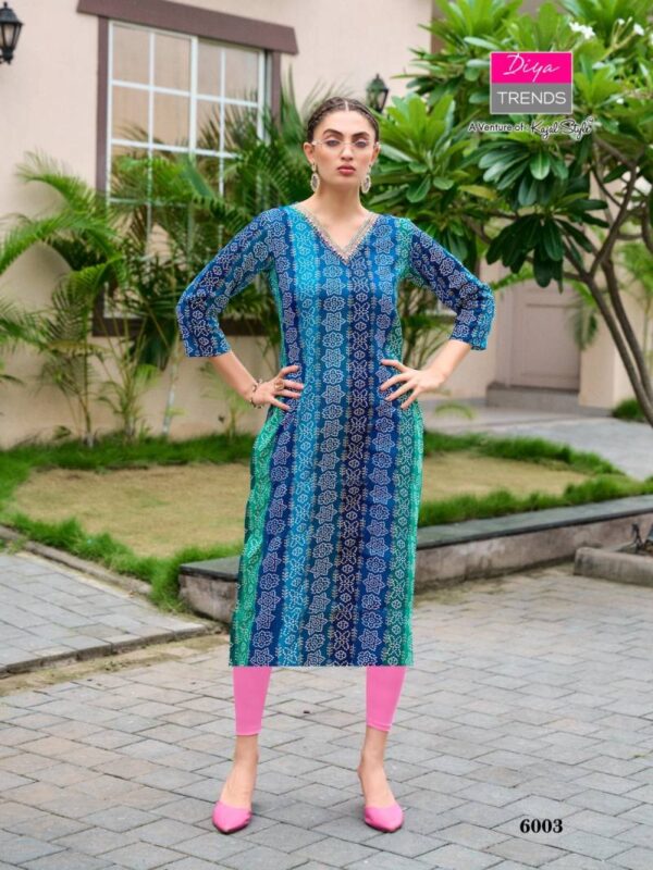 Gardencity Vol 6 By Diya Trends Rayon Printed Kurti Wholesale Catalog Collection Supplier - Image 10