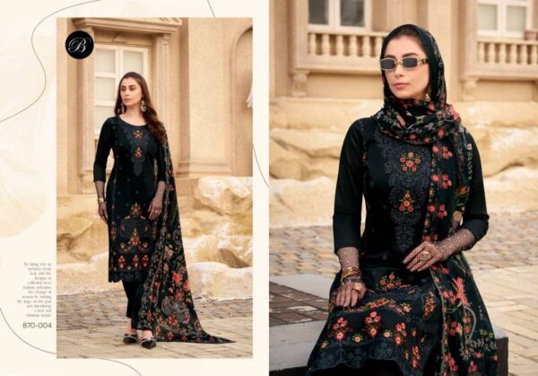 Belliza Zarqash Vol 7 Cotton Embroidered Dress Material Wholesale Catalog Collection Exporter - Image 6
