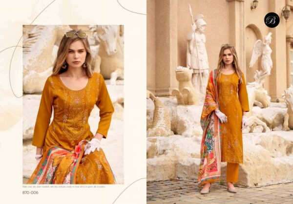 Belliza Zarqash Vol 7 Cotton Embroidered Dress Material Wholesale Catalog Collection Exporter - Image 9