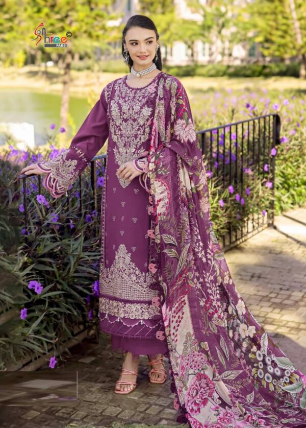 Shree Ombre Lawn Collection 25 Vol 4 Super Nx Chiffon Dupatta Suits Wholesale Catalog Collection Exporter