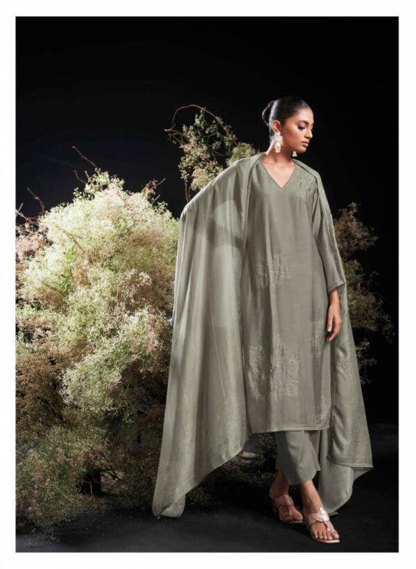 Ganga Ourini Bemberg Silk Printed Salwar Kameez Wholesale Catalog Collection Supplier