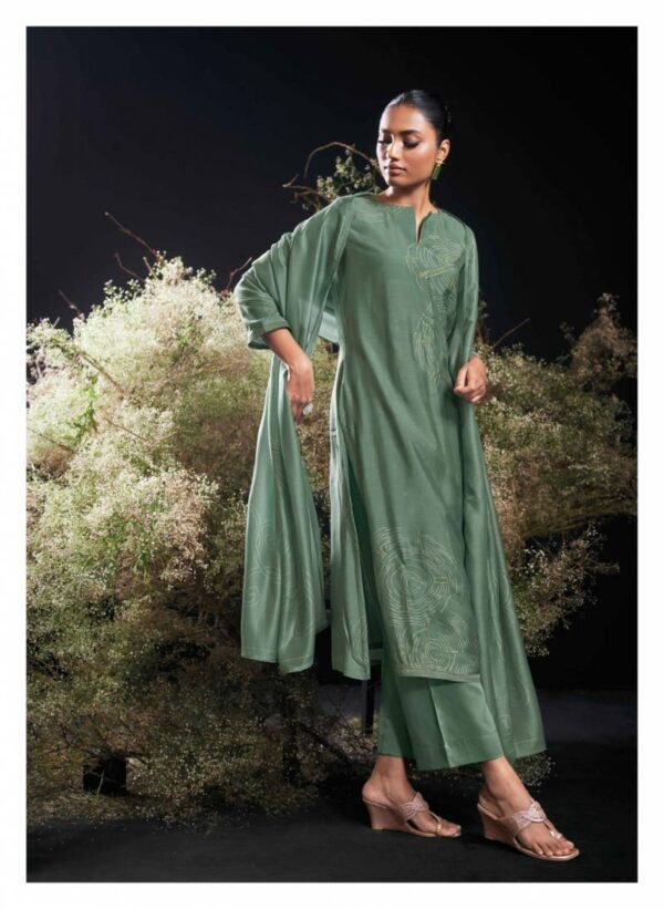 Ganga Ourini Bemberg Silk Printed Salwar Kameez Wholesale Catalog Collection Supplier - Image 2