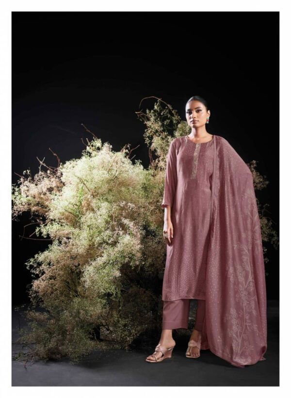 Ganga Ourini Bemberg Silk Printed Salwar Kameez Wholesale Catalog Collection Supplier - Image 3
