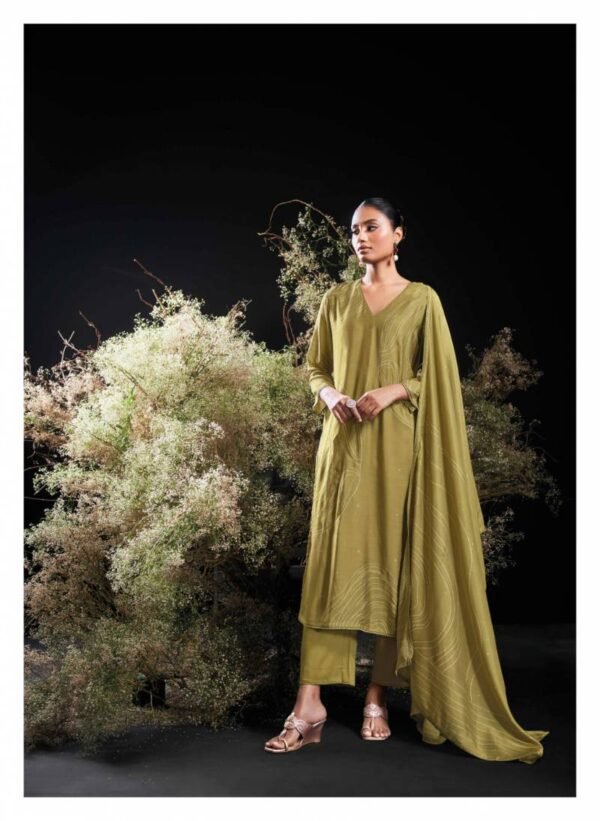 Ganga Ourini Bemberg Silk Printed Salwar Kameez Wholesale Catalog Collection Supplier - Image 4