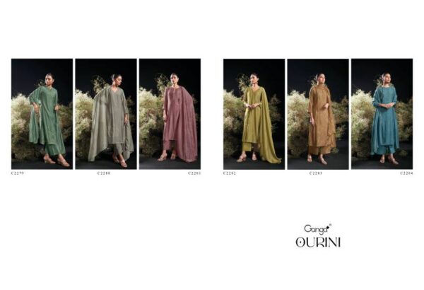 Ganga Ourini Bemberg Silk Printed Salwar Kameez Wholesale Catalog Collection Supplier - Image 8