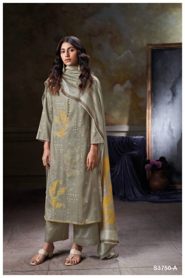 Ganga Novara Cotton Satin Printed Salwar Kameez Wholesale Catalog Collection Exporter - Image 2