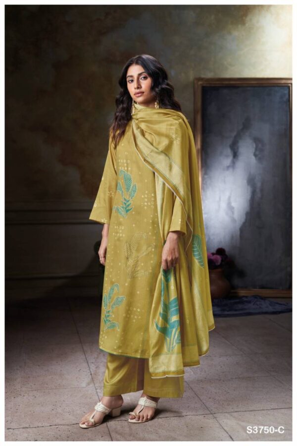 Ganga Novara Cotton Satin Printed Salwar Kameez Wholesale Catalog Collection Exporter - Image 4