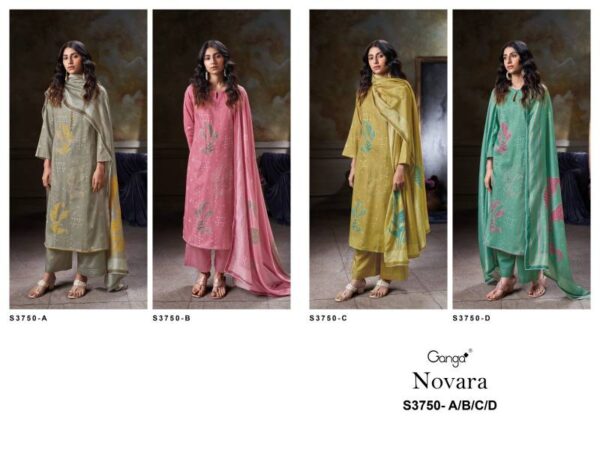 Ganga Novara Cotton Satin Printed Salwar Kameez Wholesale Catalog Collection Exporter - Image 6