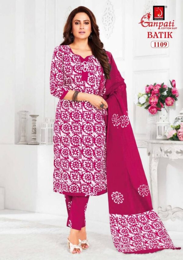 Ganpati Batik Pant Vol 11 Cotton Printed Fancy Dress Material Wholesale Catalog Collection Supplier - Image 6