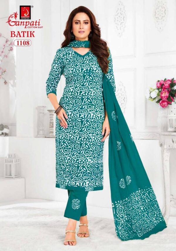 Ganpati Batik Pant Vol 11 Cotton Printed Fancy Dress Material Wholesale Catalog Collection Supplier - Image 7
