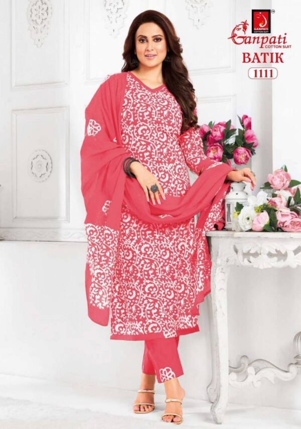 Ganpati Batik Pant Vol 11 Cotton Printed Fancy Dress Material Wholesale Catalog Collection Supplier - Image 13