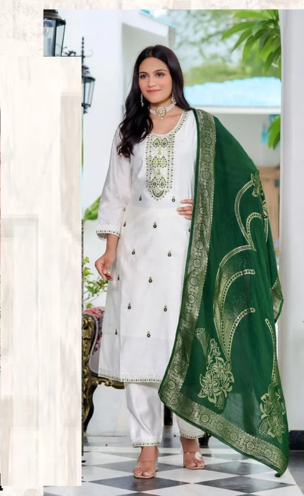 Naisha K 151 Vatican Kurti Bottom With Dupatta Wholesale Catalog Collection Exporter