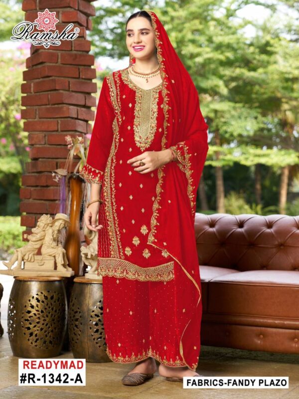 Ramsha R 1342 Nx Ready Made Salwar Suits Wholesale Catalog Collection Exporter - Image 2