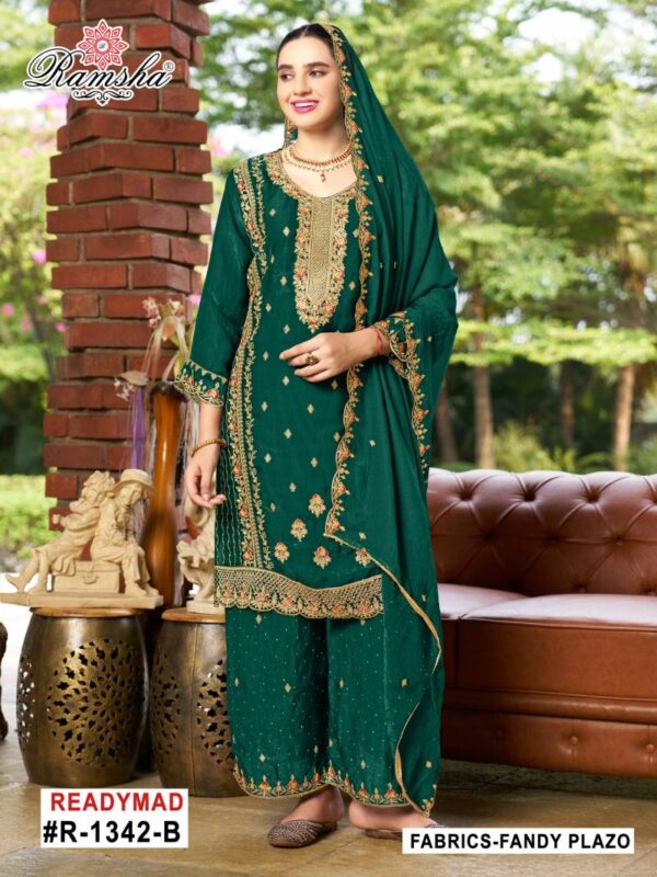 Ramsha R 1342 Nx Ready Made Salwar Suits Wholesale Catalog Collection Exporter - Image 3