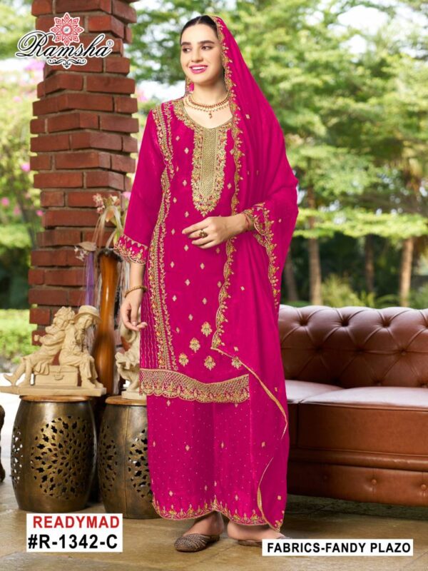 Ramsha R 1342 Nx Ready Made Salwar Suits Wholesale Catalog Collection Exporter - Image 4