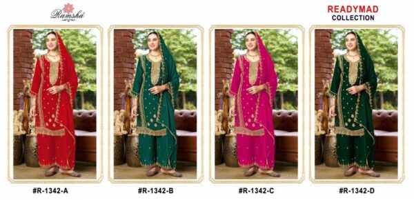 Ramsha R 1342 Nx Ready Made Salwar Suits Wholesale Catalog Collection Exporter - Image 6