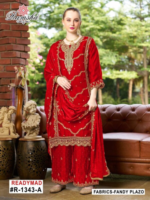 Ramsha R 1343 Nx Ready Made Salwar Suits Wholesale Catalog Collection Exporter - Image 2