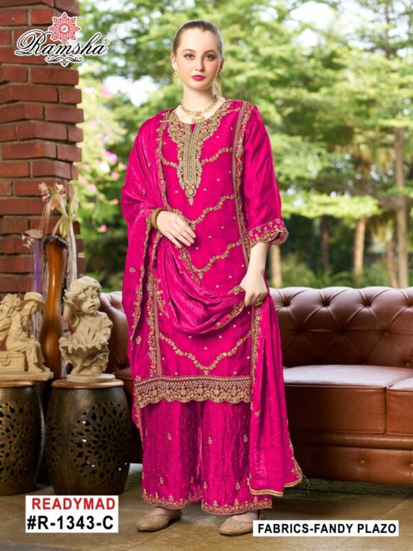 Ramsha R 1343 Nx Ready Made Salwar Suits Wholesale Catalog Collection Exporter - Image 3