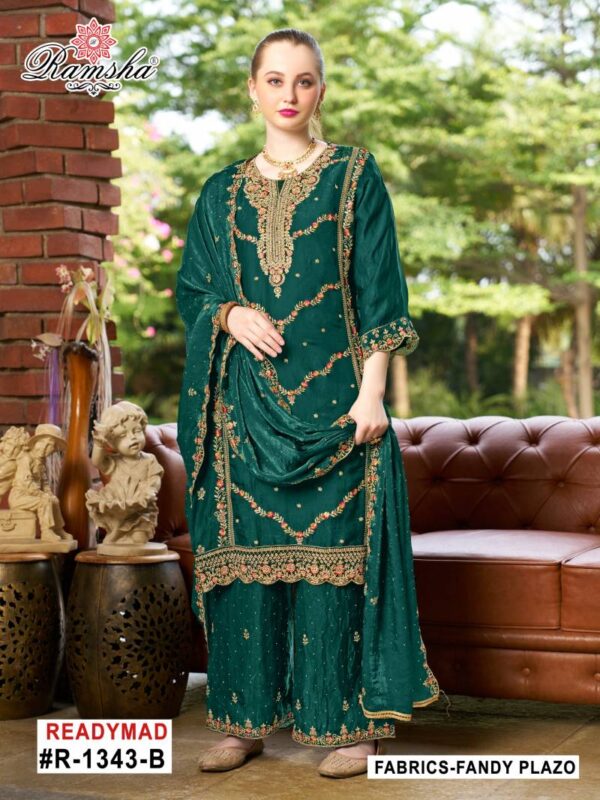 Ramsha R 1343 Nx Ready Made Salwar Suits Wholesale Catalog Collection Exporter - Image 4