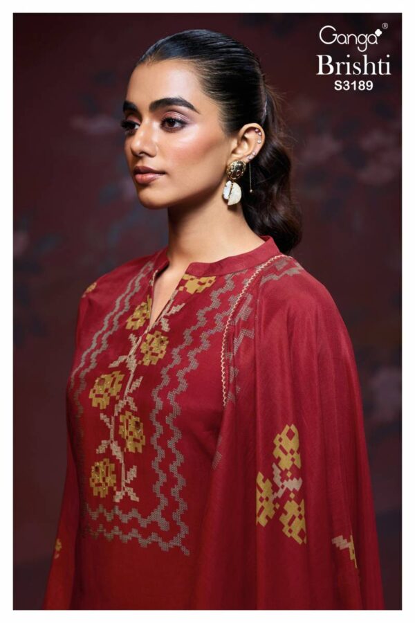 Ganga Brishti Bemberg Silk Printed Salwar Kameez Wholesale Catalog Collection Exporter