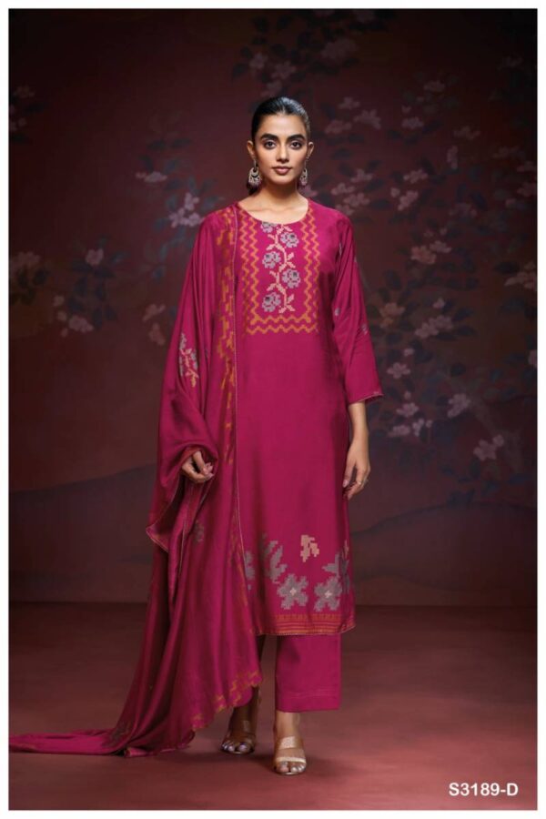 Ganga Brishti Bemberg Silk Printed Salwar Kameez Wholesale Catalog Collection Exporter - Image 5