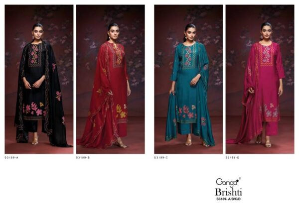Ganga Brishti Bemberg Silk Printed Salwar Kameez Wholesale Catalog Collection Exporter - Image 6