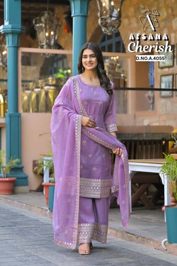 Afsana Cherish Fandy Crush Embroidered Readymade Suit Wholesale Catalog Collection Supplier