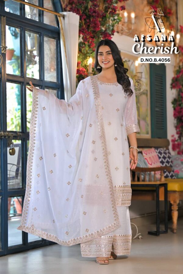 Afsana Cherish Fandy Crush Embroidered Readymade Suit Wholesale Catalog Collection Supplier - Image 2
