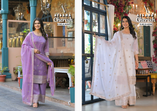 Afsana Cherish Fandy Crush Embroidered Readymade Suit Wholesale Catalog Collection Supplier - Image 3