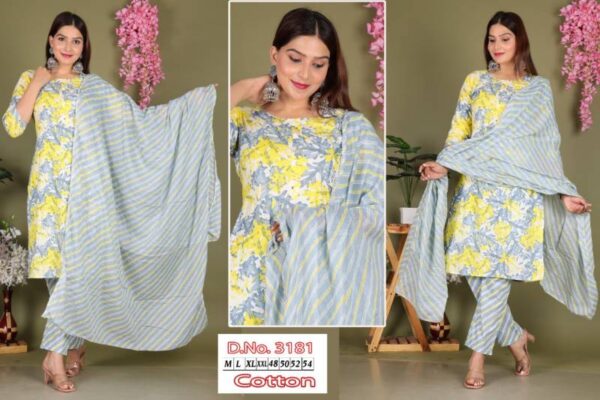 Naisha K 150 Cotton Readymade Plus Size Wholesale Catalog Collection Exporter - Image 2