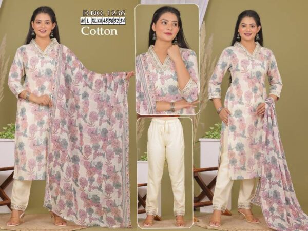 Naisha K 150 Cotton Readymade Plus Size Wholesale Catalog Collection Exporter - Image 6