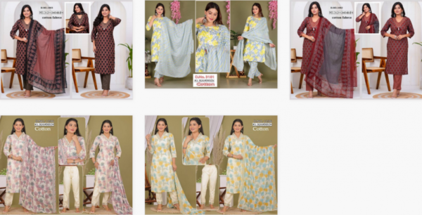 Naisha K 150 Cotton Readymade Plus Size Wholesale Catalog Collection Exporter - Image 7