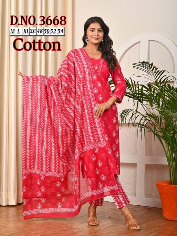 Naisha K 150 Vol 3 Cotton Readymade Plus Size Wholesale Catalog Collection Exporter - Image 4