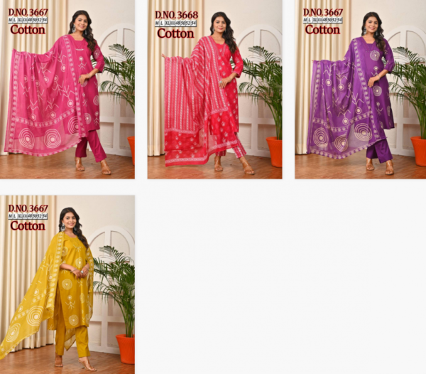 Naisha K 150 Vol 3 Cotton Readymade Plus Size Wholesale Catalog Collection Exporter - Image 5