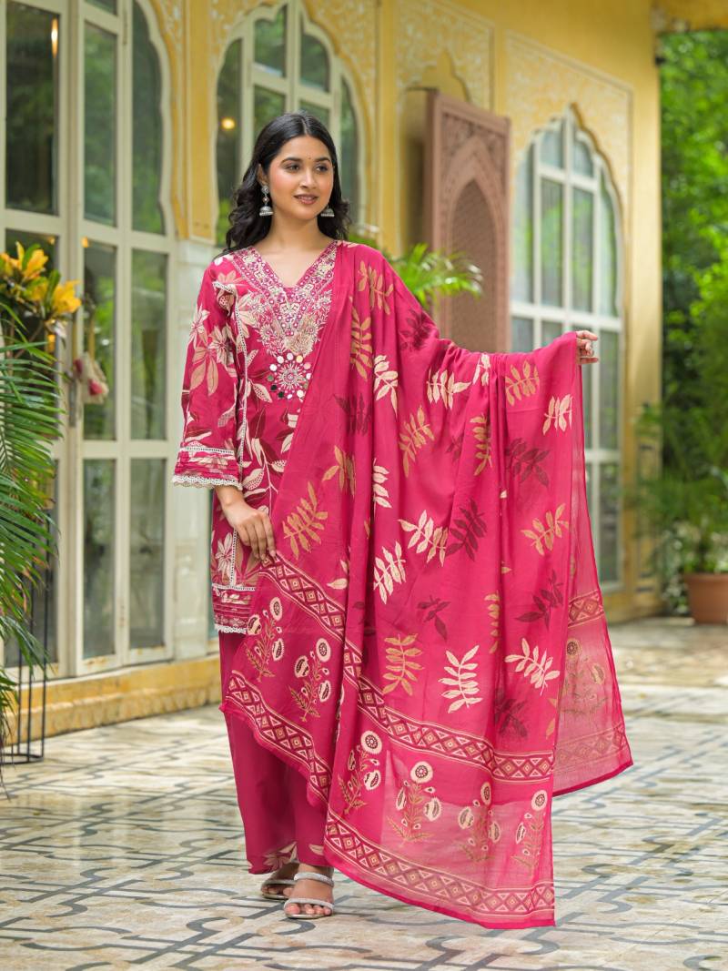 Naisha K 152 Cotton Kurti Bottom With Dupatta Wholesale Catalog Collection Supplier - Image 4