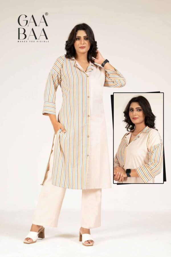 Gaabaa 927 Soft Cotton Flex Weaved Handloom Co Ord Set Wholesale Catalog Collection Supplier - Image 3