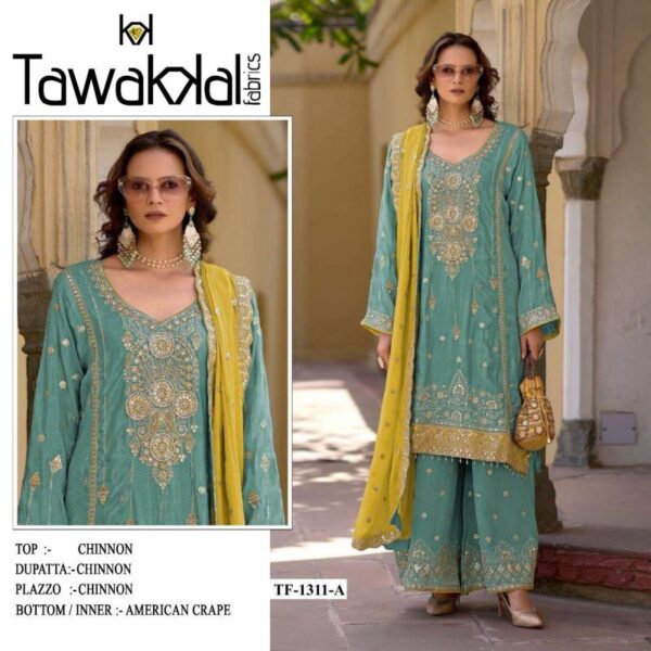 Tf 1311 A to J Chinon Pakistani Salwar Suits Wholesale Catalog Collection Exporter - Image 5