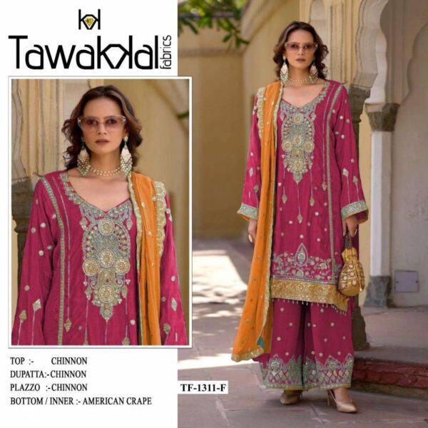 Tf 1311 A to J Chinon Pakistani Salwar Suits Wholesale Catalog Collection Exporter - Image 7