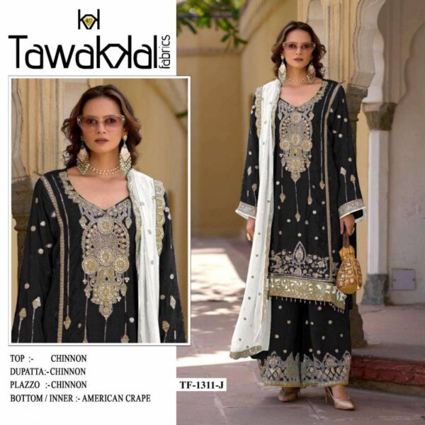 Tf 1311 A to J Chinon Pakistani Salwar Suits Wholesale Catalog Collection Exporter - Image 3