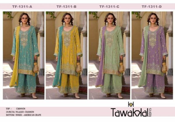 Tf 1311 A to J Chinon Pakistani Salwar Suits Wholesale Catalog Collection Exporter - Image 11