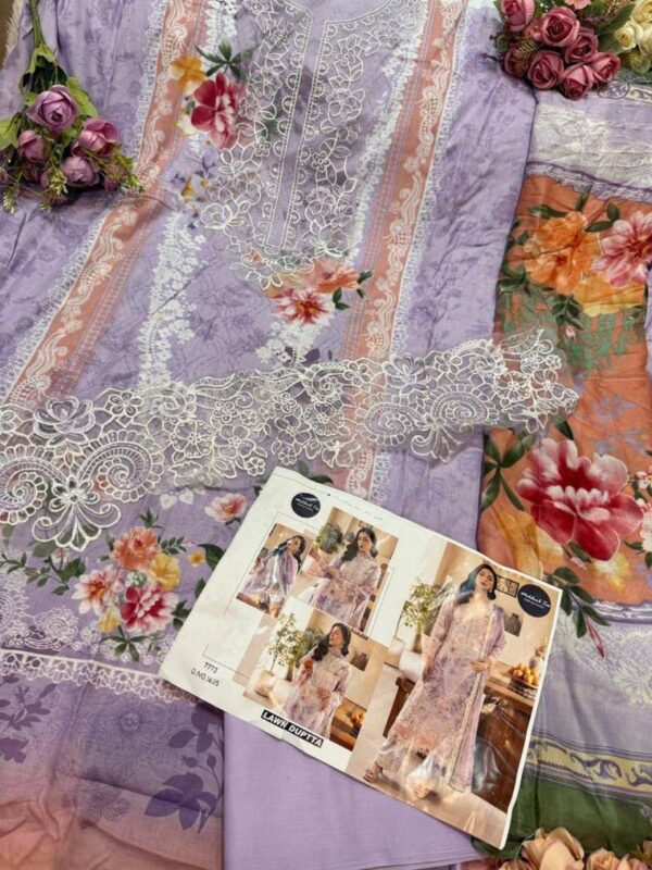 Mehboob Tex Adan Libas Vol 2 Chiffon Dupatta Pakistani Salwar Suits Wholesale Catalog Collection - Image 4