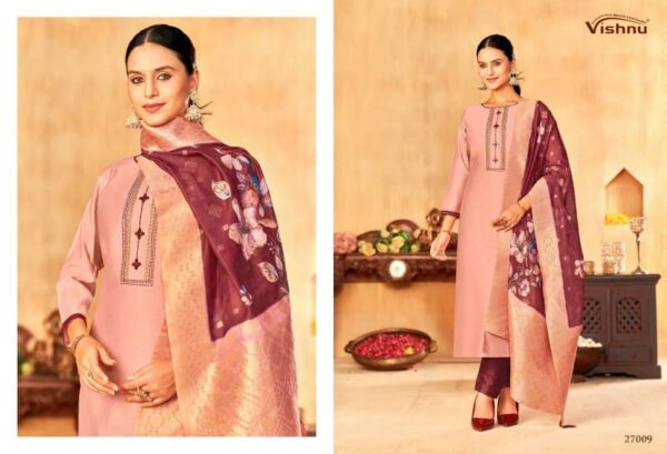 Vishnu Vyomika Gadwal Silk Fancy Dress Material Wholesale Catalog Collection Supplier - Image 7