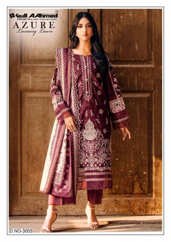 Gull A Ahmed Azure Vol 3 Lawn Printed Dress Material Wholesale Catalog Collection Supplier - Image 3