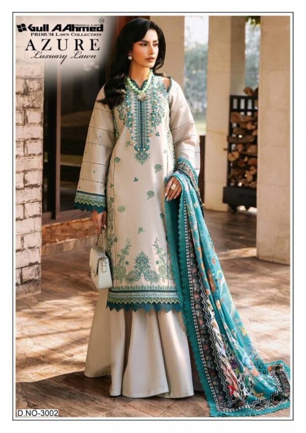 Gull A Ahmed Azure Vol 3 Lawn Printed Dress Material Wholesale Catalog Collection Supplier - Image 5