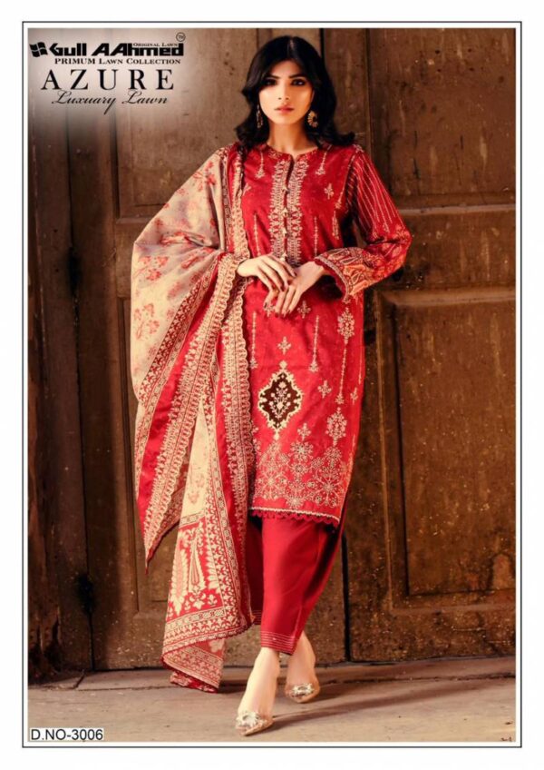 Gull A Ahmed Azure Vol 3 Lawn Printed Dress Material Wholesale Catalog Collection Supplier - Image 6