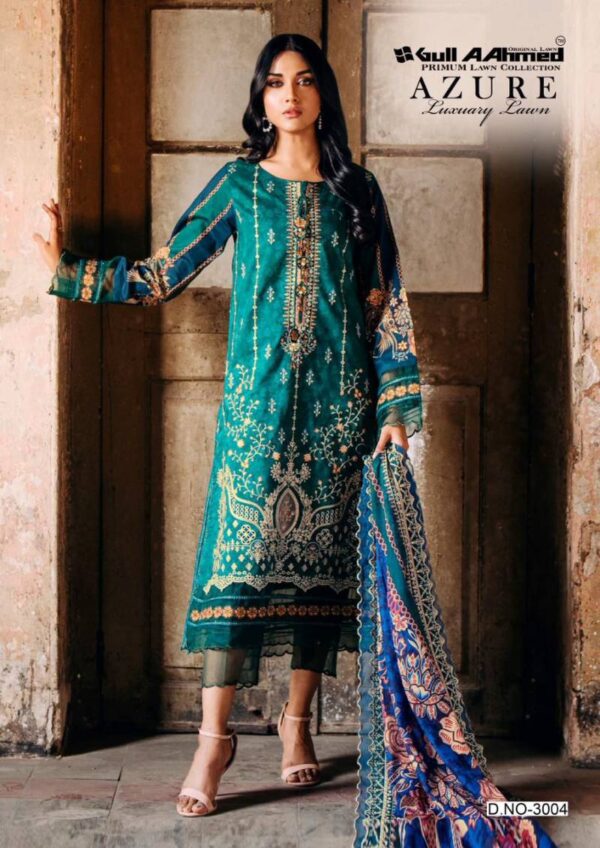 Gull A Ahmed Azure Vol 3 Lawn Printed Dress Material Wholesale Catalog Collection Supplier - Image 7